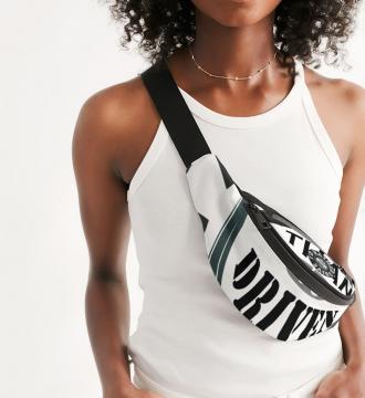 I'd rather Drive Long Sleeves Crossbody Sling Bag White Size 